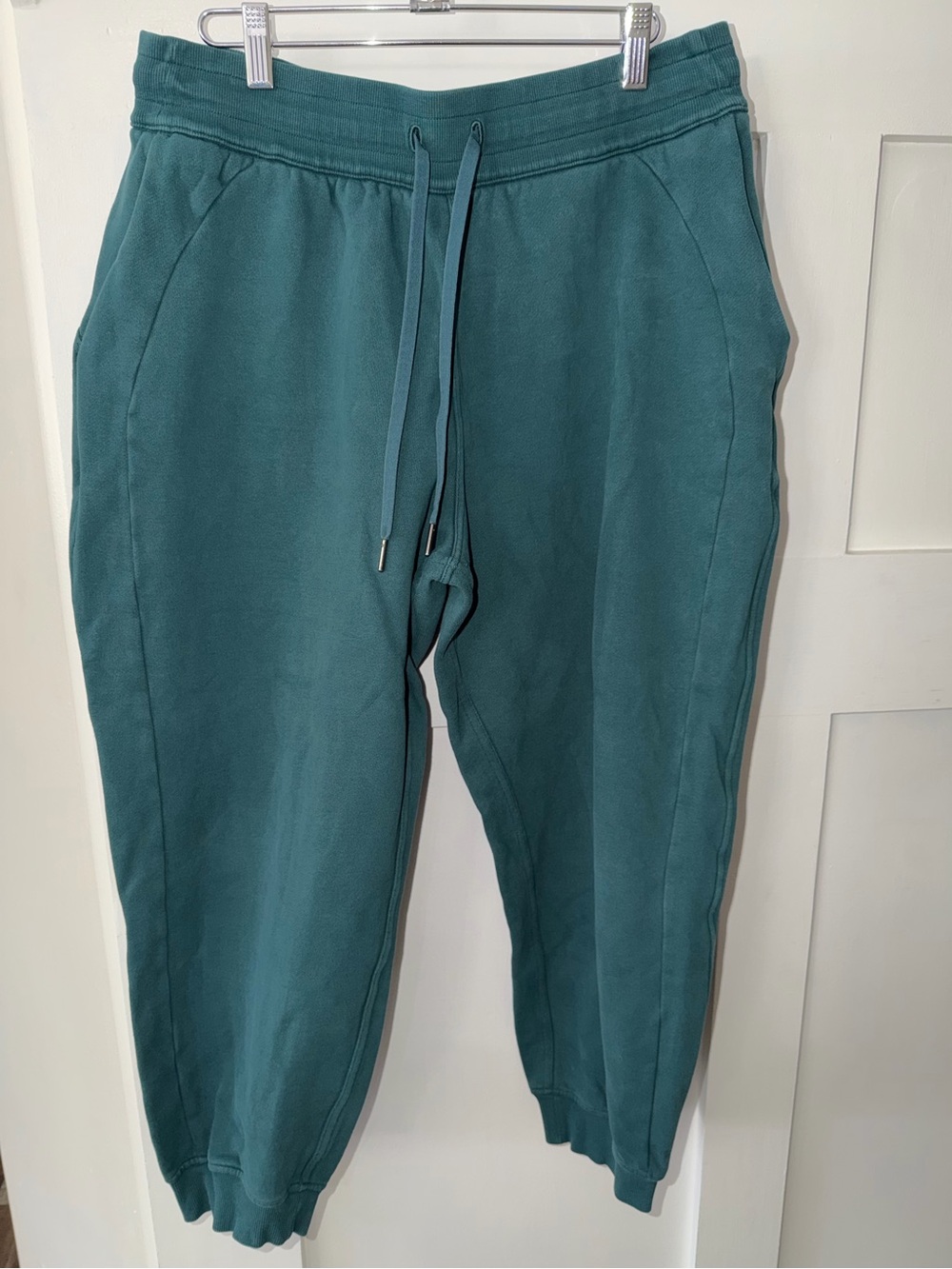 Lululemon Scuba Relaxed High-Rise Jogger Green W5CV9S Cotton Terry Size 12